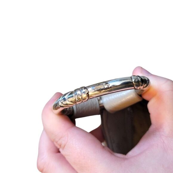 Brighton Light Beige Croc Embossed Shoulder Bag U346867 - Picture 9 of 12